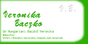 veronika baczko business card